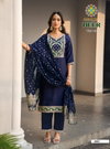 Heer Vol 1 By Passion Tree Barlin Plain Kurti With Bottom Dupatta Wholesalers In Surat
